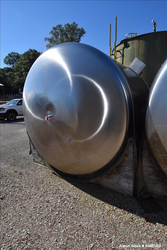 Used- Inox-Tech Pressure Tank, Approximate 3,000 Gallon