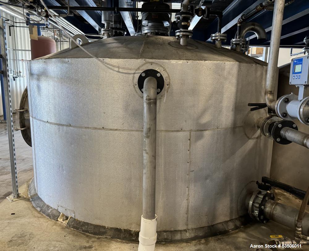 Used 2000 Gallon 304L Stainless Steel Tank | Mixtec 40 HP Agitator