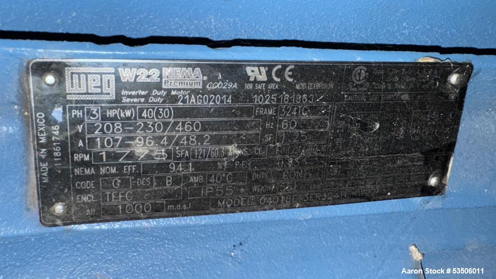 Used 2000 Gallon 304L Stainless Steel Tank | Mixtec 40 HP Agitator