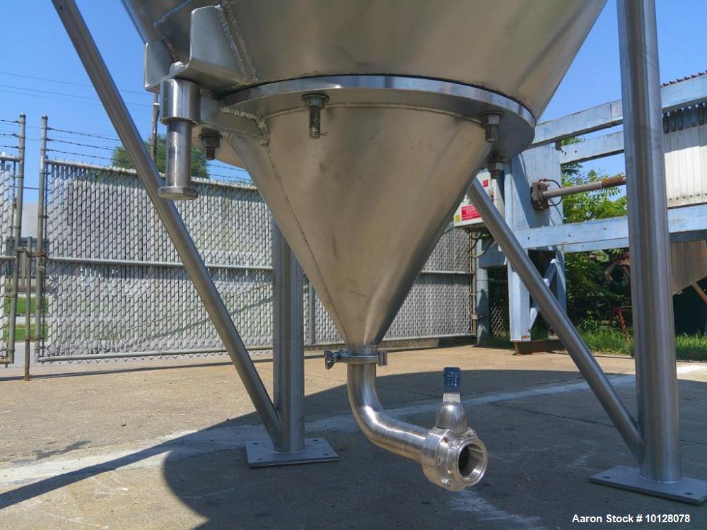 Used JV Northwest Inc 3,900-Gallon Jacketed Stainless Steel Vertical Tank