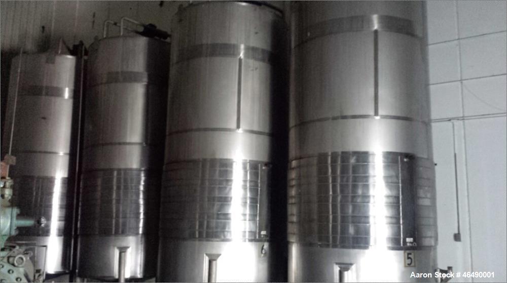 Used J.V. Northwest Tank, 4500 Gallon, 304 Stainless Steel, Vertical.