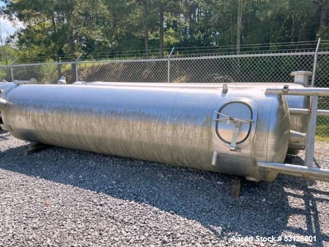 Used JV Northwest 1500 Gallon Ozone Reactor Tank – Stainless Steel, Vertical