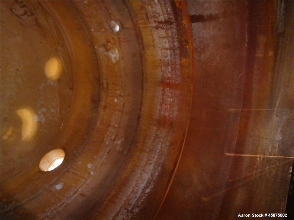 Used K & L Welding Tank, Approximately 1400 Gallon, 304 Stainless steel, Vertical. 72" diameter x 84" straight side, flat top & bottom. Internal rated atmospheric at 180 degrees F. Top openings: 2", ...