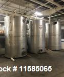 Used- 2000 Gallon (approximately) Vertical T304 Stainless Steel Storage Tank