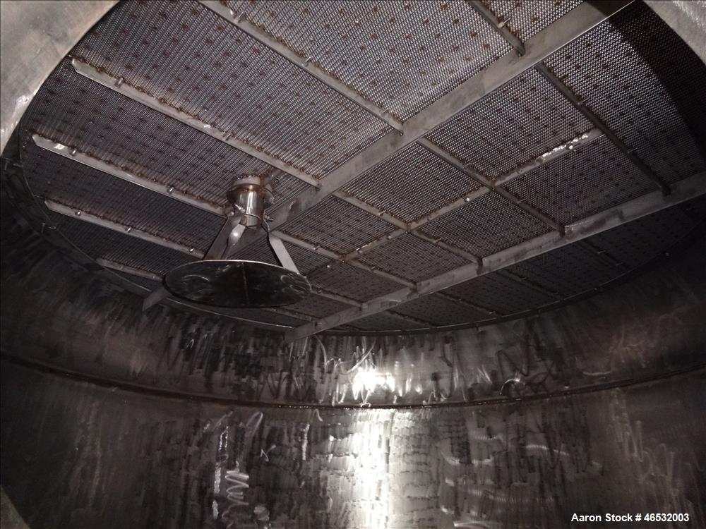 Unused- Graver Water Systems Approximate 4000 Gallon Mixed Bed Vessel Ion Exchange Column Tank. Manufactured by Kennedy Tank, 304/304L stainless steel, vertical. 120" Diameter x 60" straight side, 2:...
