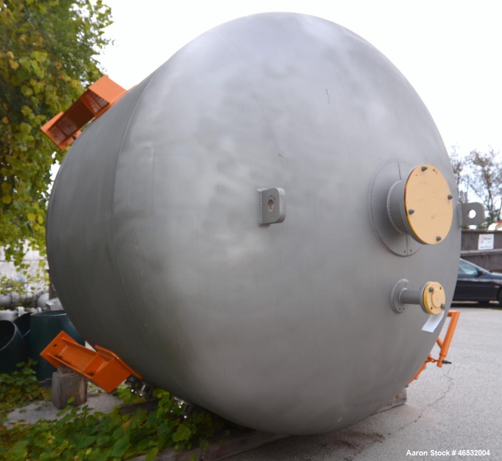 Unused- Graver Water Systems Approximate 4000 Gallon Mixed Bed Vessel Ion Exchange Column Tank. Manufactured by Kennedy Tank, 304/304L stainless steel, vertical. 120" Diameter x 60" straight side, 2:...