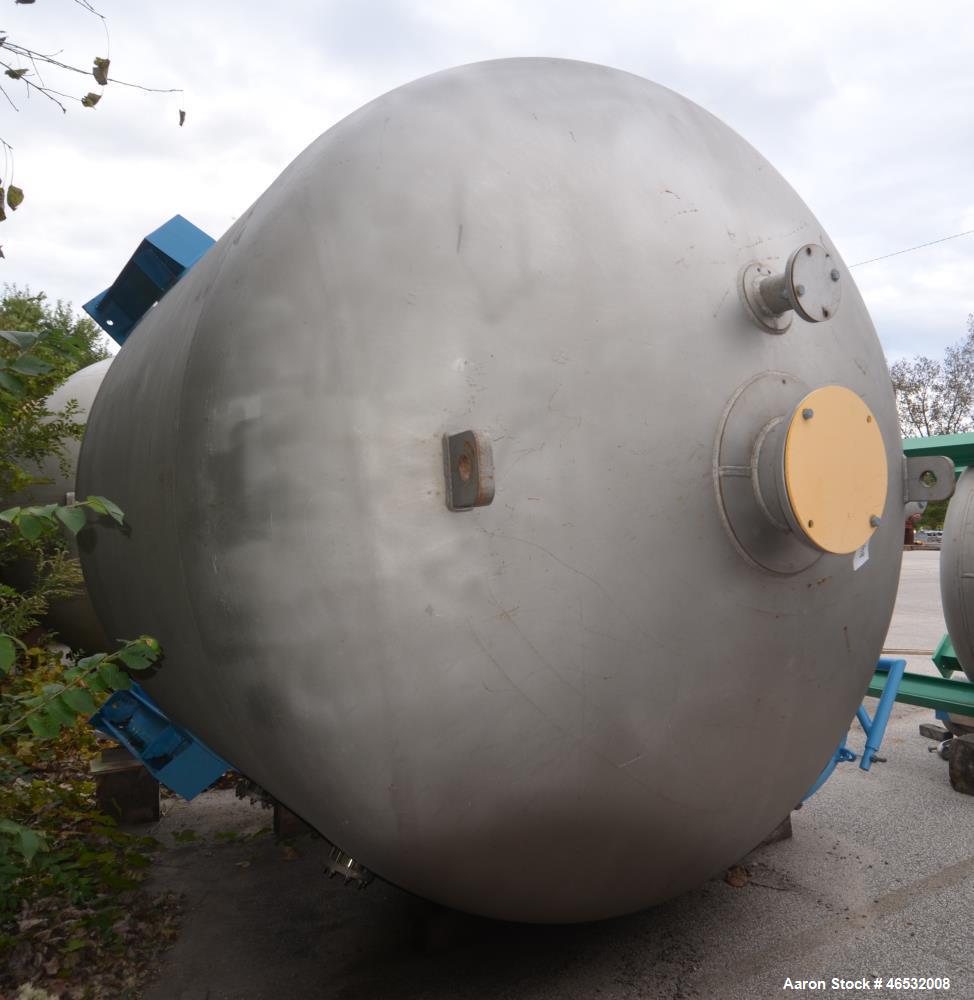 Unused- Graver Water Systems Approximate 4700 Gallon Cation Vessel Ion Exchange Column Tank. Manufactured by Kennedy Tank, 316/316L stainless steel, vertical. 120" Diameter x 76" straight side, 2:1 e...