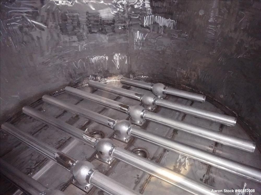 Unused- Graver Water Systems Approximate 4700 Gallon Cation Vessel Ion Exchange Column Tank. Manufactured by Kennedy Tank, 316/316L stainless steel, vertical. 120" Diameter x 76" straight side, 2:1 e...