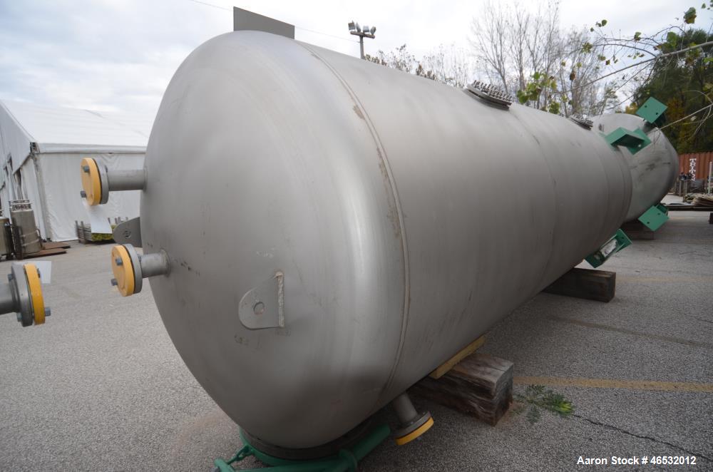Unused- Graver Water Systems Approximate 3000 Gallon Fresh Resin Storage Vessel. Manufactured by Kennedy Tank, 304/304L stainless steel, vertical. 72" Diameter x 168" straight side, dished top and bo...