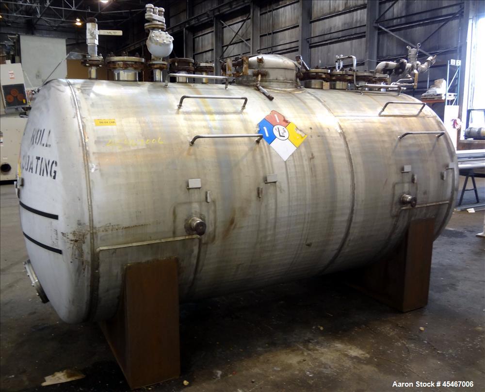 Used 1,900 Gallon Stainless Steel Tennessee Eastman Pressure Tank