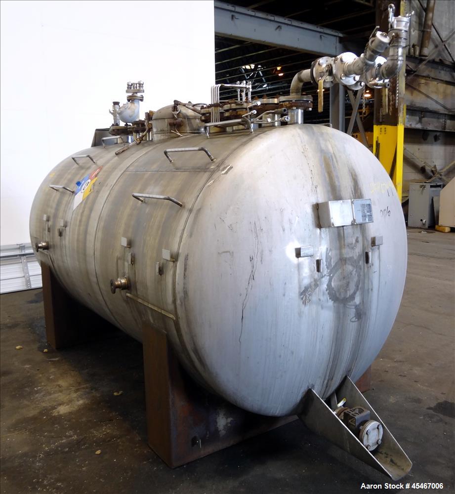 Used 1,900 Gallon Stainless Steel Tennessee Eastman Pressure Tank