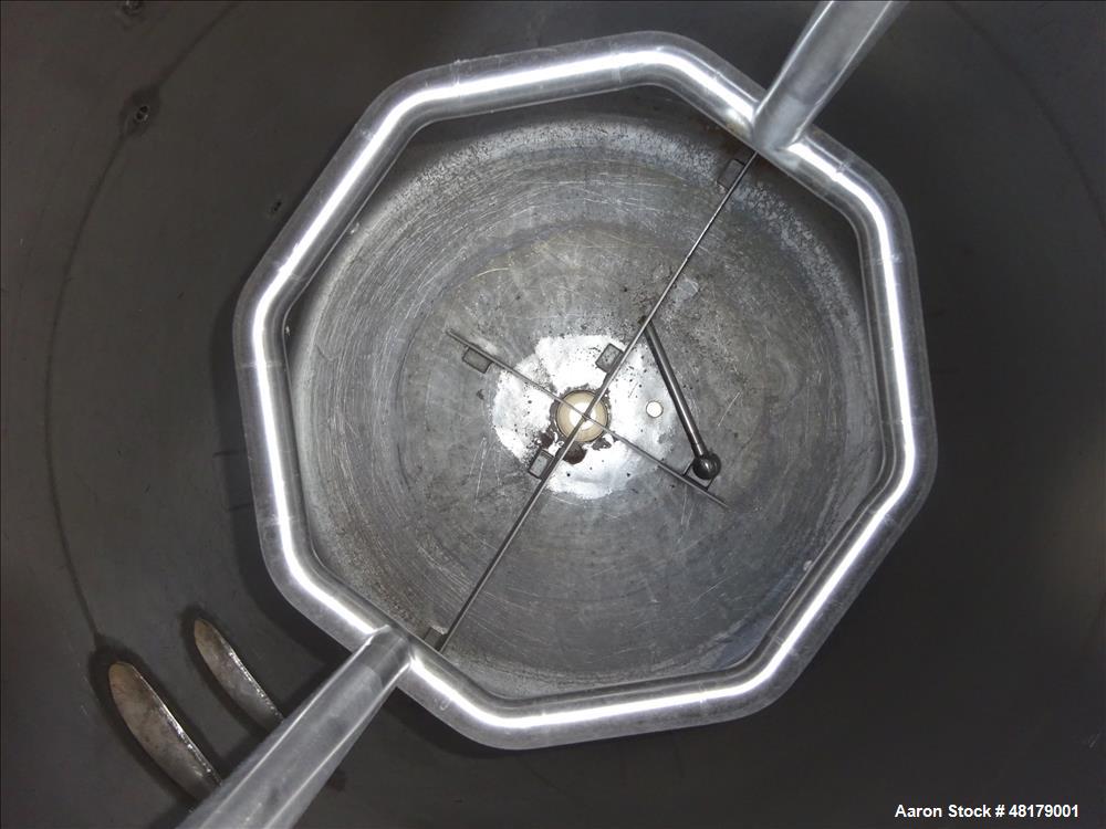 Used Komline-Sanderson Tank, Approximate 1500 Gallon, 316 Stainless Steel, Vert