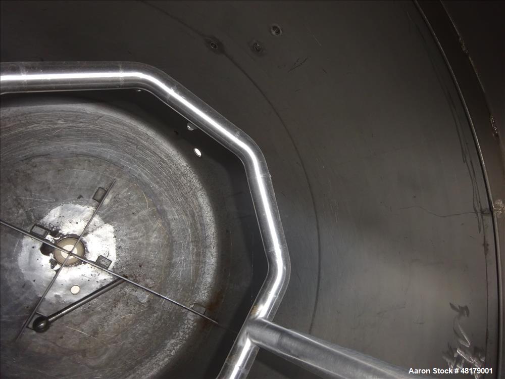Used Komline-Sanderson Tank, Approximate 1500 Gallon, 316 Stainless Steel, Vert