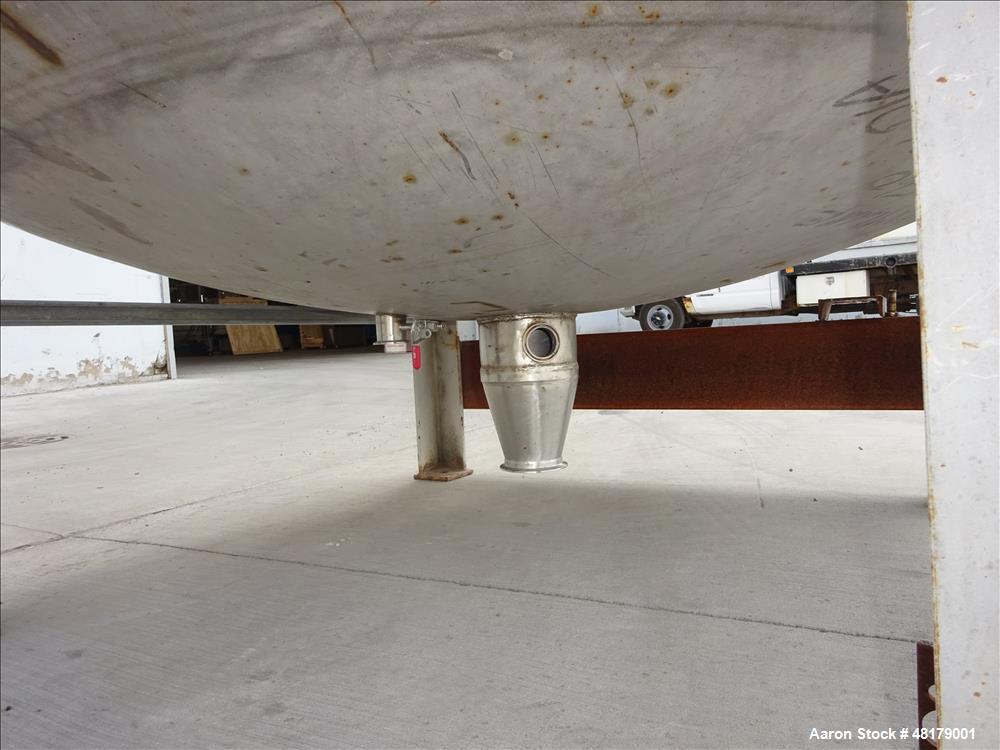 Used Komline-Sanderson Tank, Approximate 1500 Gallon, 316 Stainless Steel, Vert