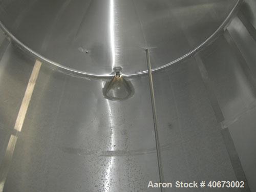 Used L'Hoir Incorporated Tank, 3,602 Gallon (3000 Imperial), 304 stainless steel, horizontal. Approximately 91 1/2" diameter x 120" straight side, dished heads. 2 internal CIP spray balls.  Openings:...