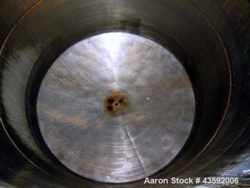 Used L. Lawrence Tank, 2000 Gallon, 316 Stainless Steel, Vertical. Approximately 78” diameter x 90” straight side (56” bolt- on top section), bolt-on flat top with (2) 1/3 hinged covers, dished botto...