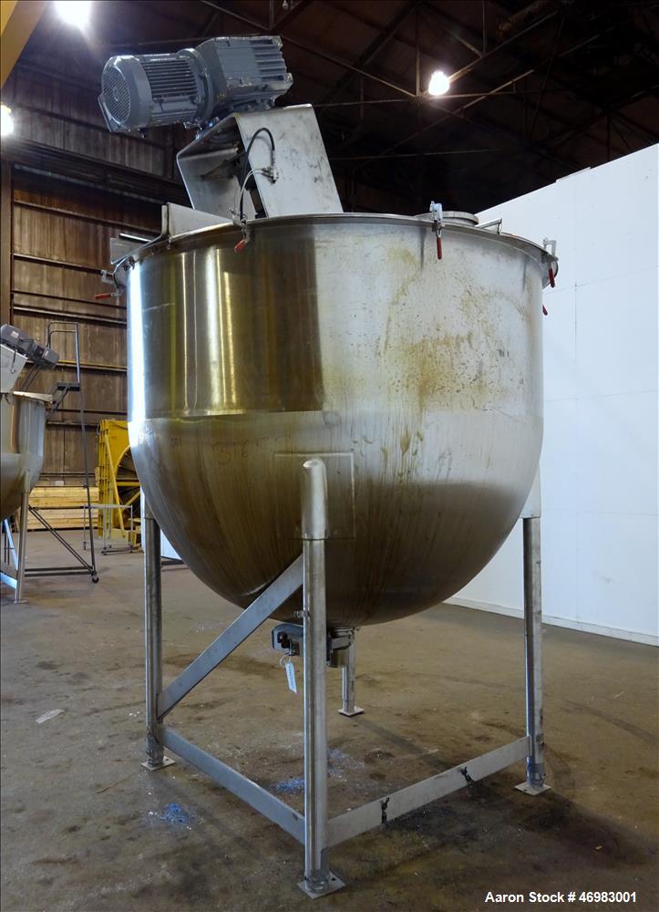 Used Lee Industries Mixing Tank, 1000 Gallon,  Model # 1000 A5S, 316 Stainless
