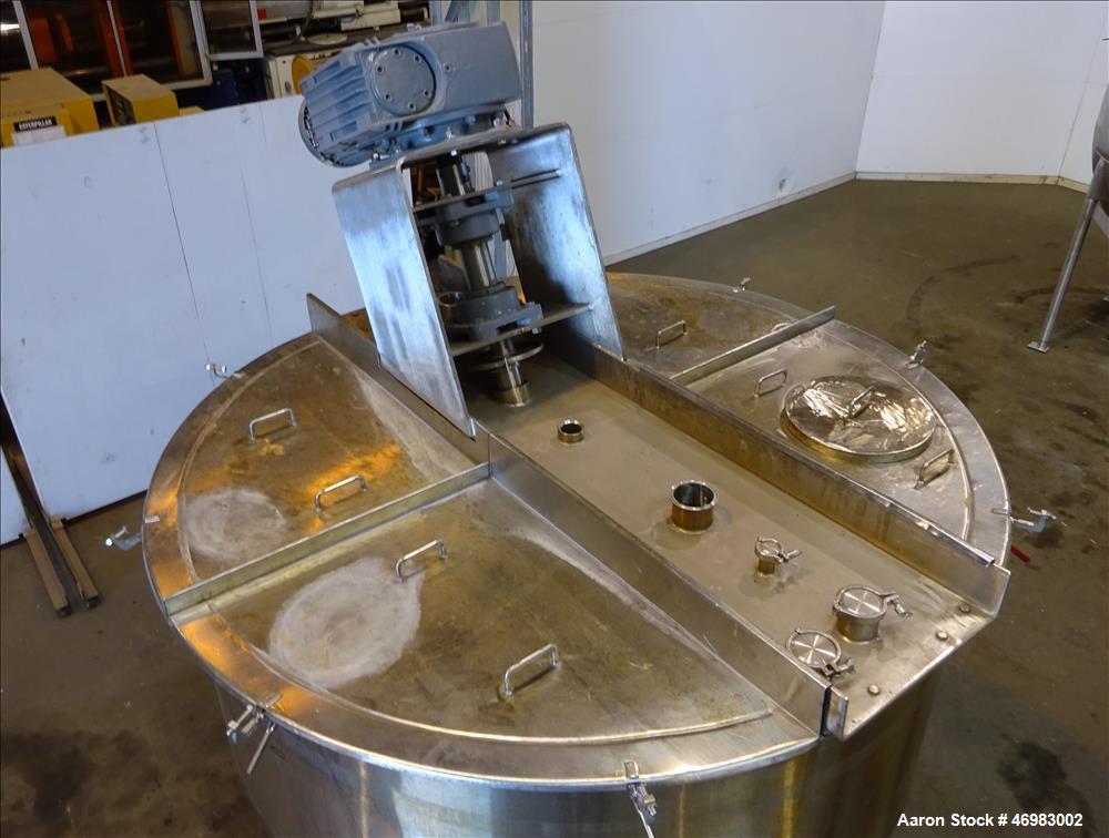 Used Lee Industries Mixing Tank, 1000 Gallon,  Model # 1000 A5S, 316 Stainless