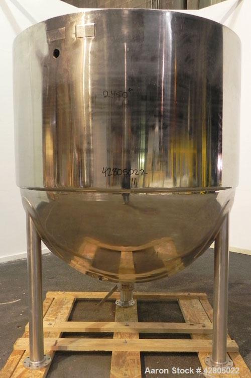 Used Lee Industries Kettle, 1,000 Gallon, Model 1000D12T, 316 Stainless Steel, Vertical. 72” Diameter x 74’’ deep, open top no cover. 44’’ Sidewall section, and hemispherical bottom has a 304 stainle...