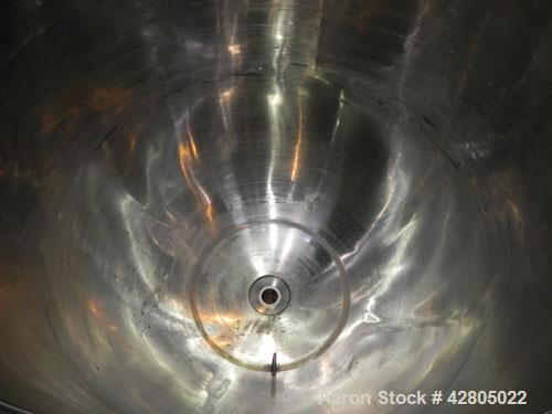 Used Lee Industries Kettle, 1,000 Gallon, Model 1000D12T, 316 Stainless Steel, Vertical. 72” Diameter x 74’’ deep, open top no cover. 44’’ Sidewall section, and hemispherical bottom has a 304 stainle...