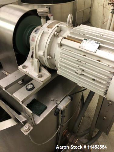 Used- Approximately 2,500 Gallon Lee Industries 304 Stainless Steel Jacketed Dou