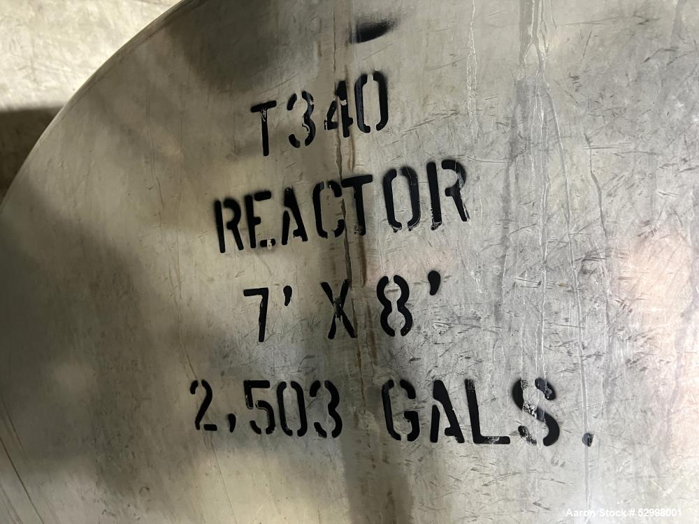 Lee Industries Model 2500UDBT 2500 Gallon Jacketed Tank