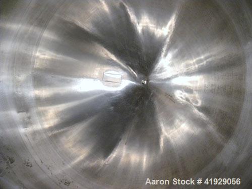 Used Lee Metal Products Tank, 1500 Gallon, 316 Stainless Steel, Vertical. 76" diameter x 56" straight side. Dished 304 stainless steel top head, hemisperical bottom. Approximate 92" overall depth. To...