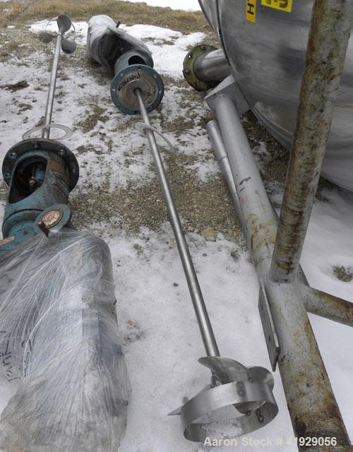 Used Lee Metal Products Tank, 1500 Gallon, 316 Stainless Steel, Vertical. 76" diameter x 56" straight side. Dished 304 stainless steel top head, hemisperical bottom. Approximate 92" overall depth. To...