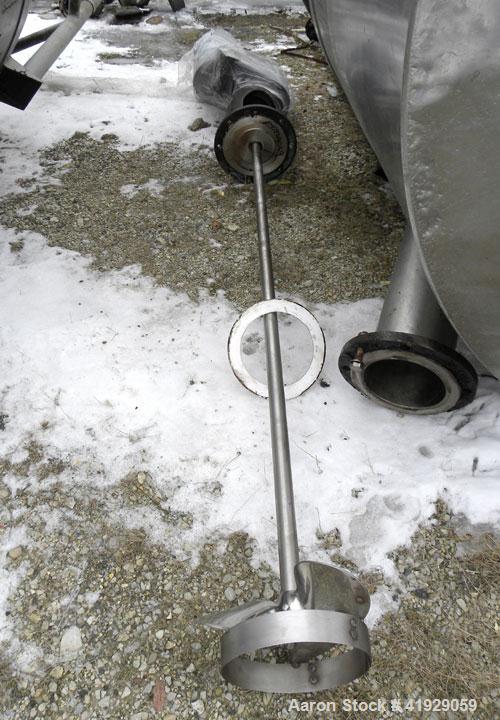 Used Lee Metal Products Tank, 1500 Gallon, 316 Stainless Steel, Vertical. 76" diameter x 56" straight side. Dished 304 stainless steel top head, hemisperical bottom. Approximate 92" overall depth. To...