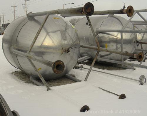 Used Lee Metal Products Tank, 1500 Gallon, 316 stainless steel, vertical. 76" diameter x 56" straight side. Dished 304 stainless steel top head, hemisperical bottom. Approximate 92" overall depth. Op...