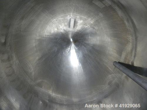 Used Lee Metal Products Tank, 1500 Gallon, 316 stainless steel, vertical. 76" diameter x 56" straight side. Dished 304 stainless steel top head, hemisperical bottom. Approximate 92" overall depth. Op...