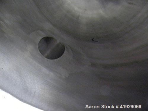 Used Lee Metal Products Tank, 1500 Gallon, 316 stainless steel, vertical. 76" diameter x 56" straight side. Dished 304 stainless steel top head, hemisperical bottom. Approximate 92" overall depth. Op...