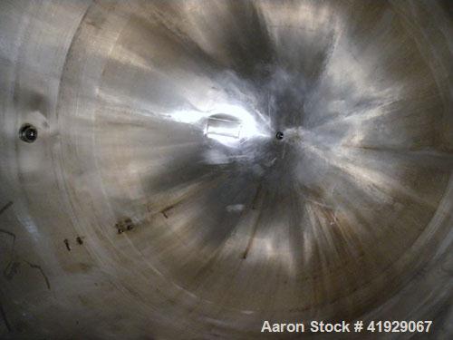 Used Lee Metal Products Tank, 1500 Gallon, 316 stainless steel, vertical. 76" diameter x 56" straight side. Dished 304 stainless steel top head, hemisperical bottom. Approximate 92" overall depth. Op...