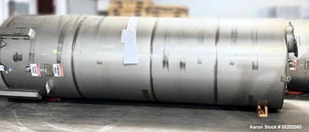 Used Meridian 3,400 Gallon Stainless Steel Storage Tank | Vertical Cone Bottom Vessel