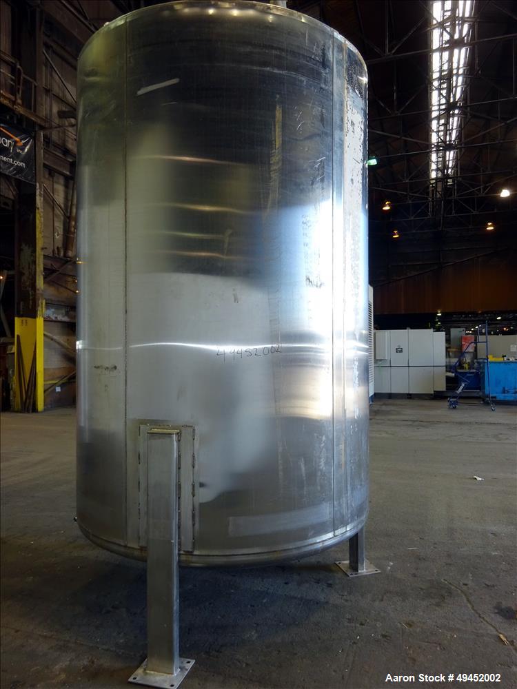 Used Mid State Tank Company Tank, Approximate 2,400 Gallon, 304 Stainless Steel