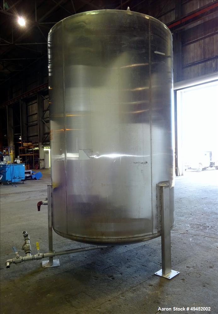 Used Mid State Tank Company Tank, Approximate 2,400 Gallon, 304 Stainless Steel
