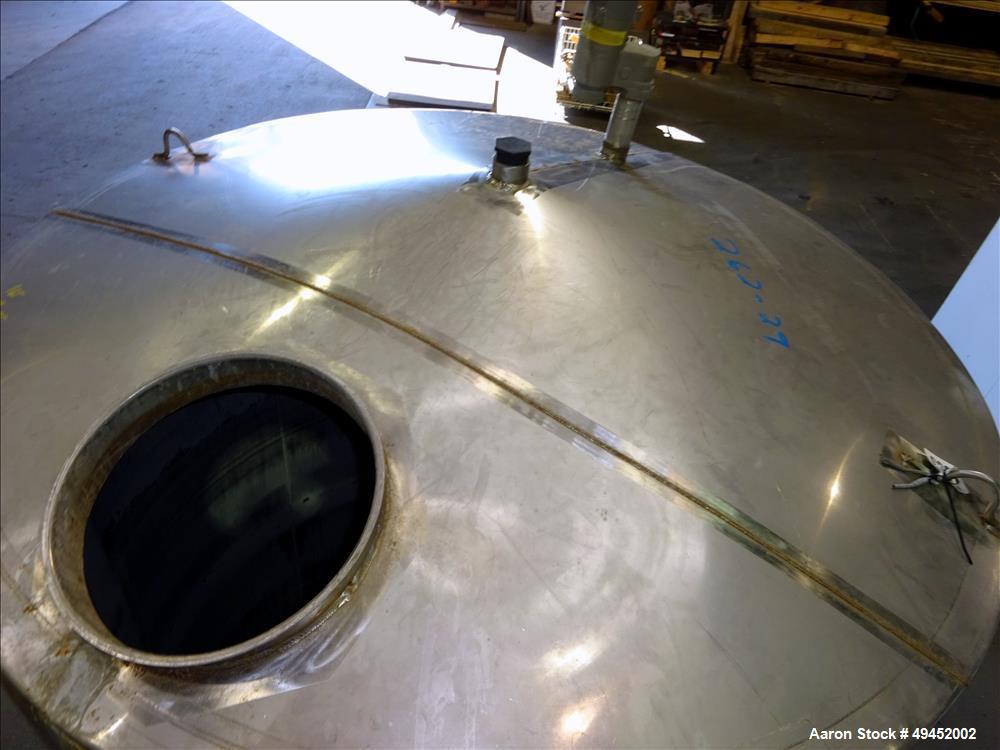 Used Mid State Tank Company Tank, Approximate 2,400 Gallon, 304 Stainless Steel