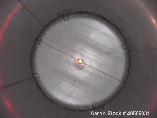 Unused- Mueller Pressure Tank, 2500 Gallon, Model "F", 304L Stainless steel, Vertical. 84" diameter x 96" straight side, dished top and bottom. Internal rated 15 psi at 200 deg.f., and -20 deg.f. at ...