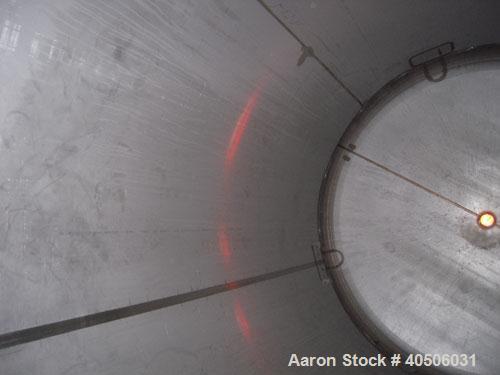 Unused- Mueller Pressure Tank, 2500 Gallon, Model "F", 304L Stainless steel, Vertical. 84" diameter x 96" straight side, dished top and bottom. Internal rated 15 psi at 200 deg.f., and -20 deg.f. at ...