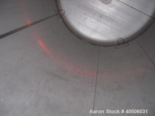 Unused- Mueller Pressure Tank, 2500 Gallon, Model "F", 304L Stainless steel, Vertical. 84" diameter x 96" straight side, dished top and bottom. Internal rated 15 psi at 200 deg.f., and -20 deg.f. at ...