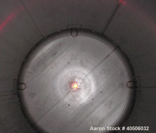 Unused- Mueller Pressure Tank, 2500 Gallon, Model "F", 304L Stainless steel, Vertical. 84" diameter x 96" straight side, dished top and bottom. Internal rated 15 psi at 200 deg.f., and -20 deg.f. at ...