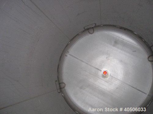 Unused- Mueller Pressure Tank, 2500 Gallon, Model "F", 304L Stainless steel, Vertical. 84" diameter x 96" straight side, dished top and bottom. Internal rated 15 psi at 200 deg.f., and -20 deg.f. at ...