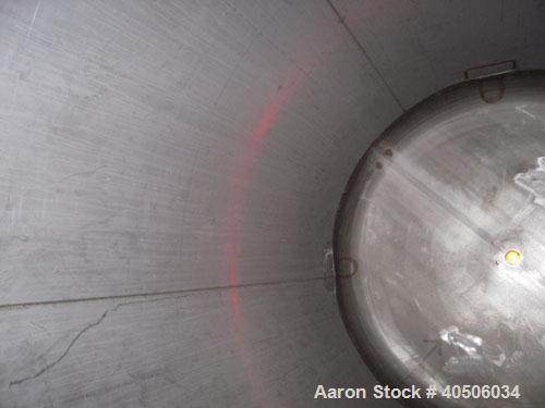 Unused- Mueller Pressure Tank, 2500 Gallon, Model "F", 304L Stainless steel, Vertical. 84" diameter x 96" straight side, dished top and bottom. Internal rated 15 psi at 200 deg.f., and -20 deg.f. at ...