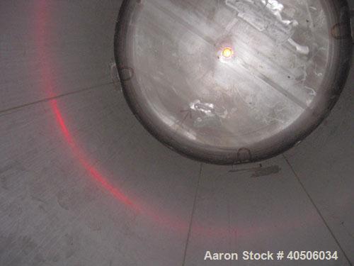 Unused- Mueller Pressure Tank, 2500 Gallon, Model "F", 304L Stainless steel, Vertical. 84" diameter x 96" straight side, dished top and bottom. Internal rated 15 psi at 200 deg.f., and -20 deg.f. at ...