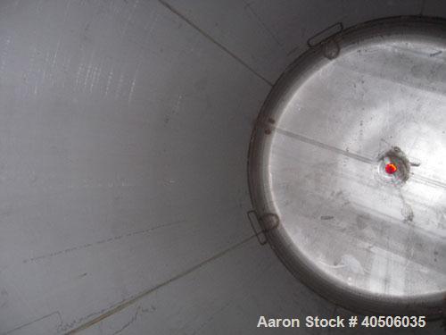 Unused- Mueller Pressure Tank, 2500 Gallon, Model "F", 304L Stainless steel, Vertical. 84" diameter x 96" straight side, dished top and bottom. Internal rated 15 psi at 200 deg.f., and -20 deg.f. at ...
