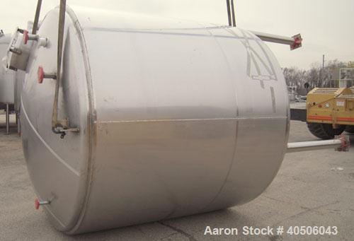 Unused- Mueller Tank, 3000 Gallon, Model "F", 304L Stainless steel, Vertical. 96" diameter x 86" straight side, dished top and bottom. Internal rated  to 250 deg.f.. Insulated with foamglas, and stai...