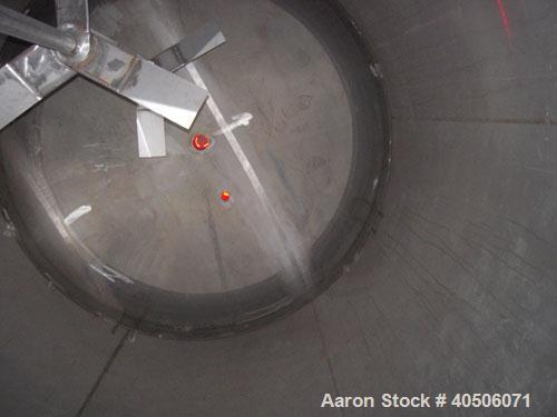 Unused- Mueller Pressure Tank, 2,500 Gallon, Model "F", 304L Stainless steel, Vertical. 90" diameter x 79" straight side, 2:1 elliptical top and bottom. Internal rated 30 psi at 160 deg F and -20 deg...