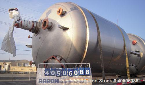 Unused- Mueller Pressure Tank, 2,500 Gallon, Model "F", 304L stainless steel, vertical. 90" diameter x 79" straight side, 2:...