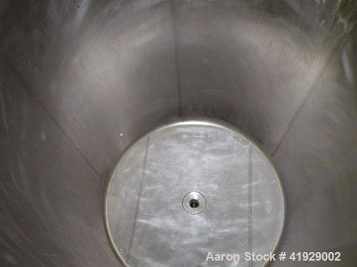 Used Mueller Tank, 2000 Gallon, Model F, Stainless Steel, Vertical. 76" diameter x 106" straight side, dished top and bottom. Openings top (2) 3" tri-clamp, 4" vent, (2) 24" manways with covers. Appr...