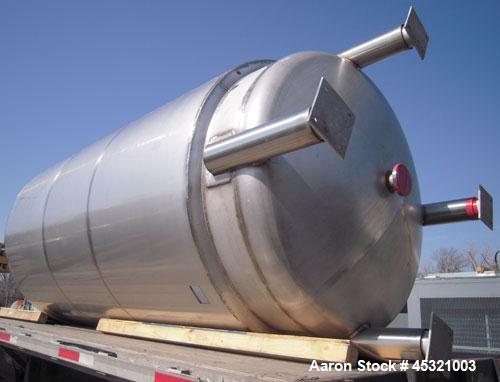 2,500 Gallon Stainless Steel Mueller Pressure Tank, Model "F"